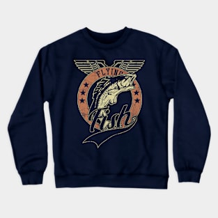 Flying Vintage Fish Crewneck Sweatshirt